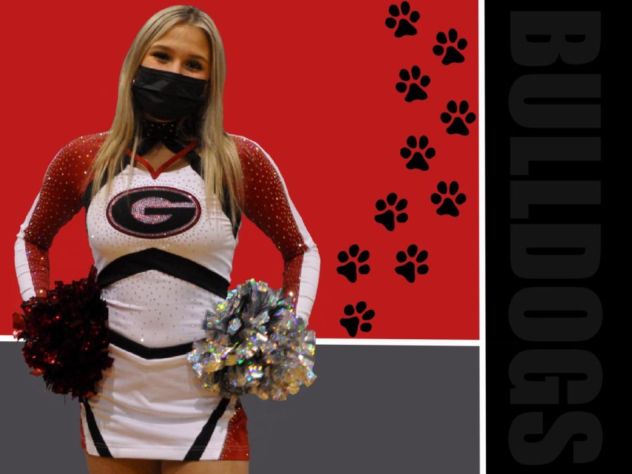 Nicole is a varsity cheerleader, putting dedication into her sport.